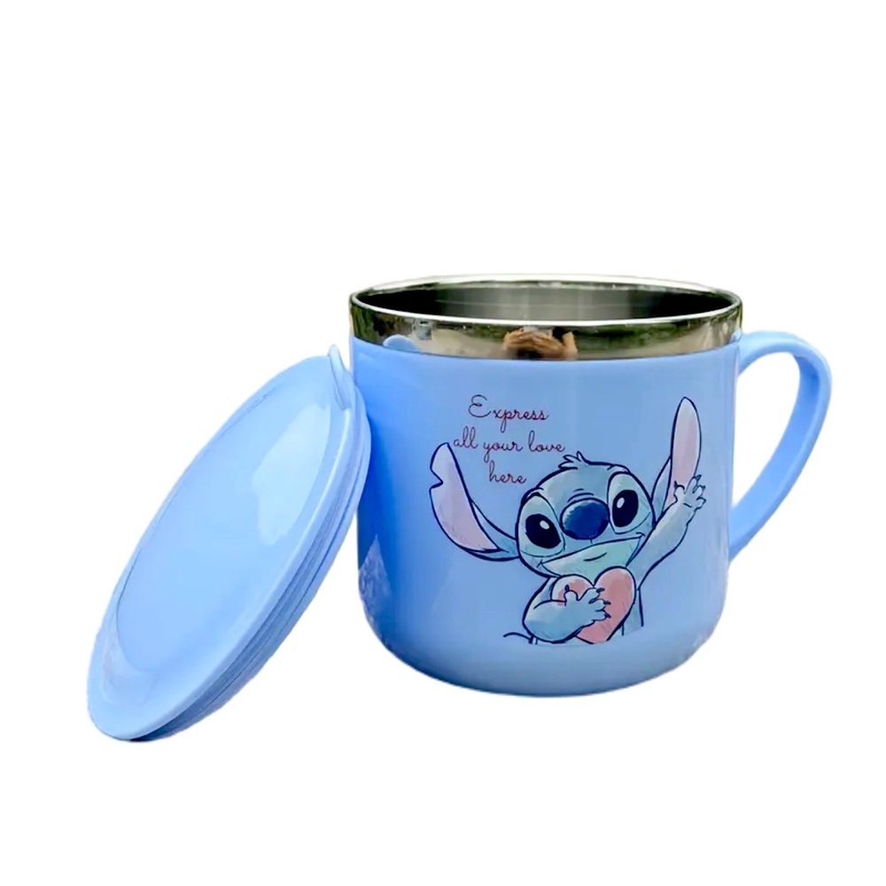 Stitch Stainless Steel Mug with Lid Coffee/Tea Cup